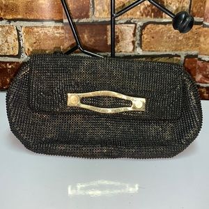 Vintage Whiting and Davis mesh ball clutch purse
